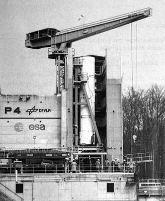 Launchpad of Ariane 4 rocket